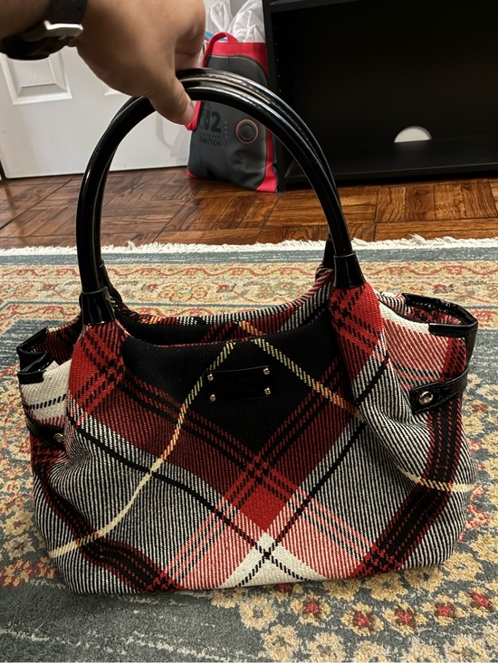 kate spade Handbags - kate spade Stevie Check Wool Bag